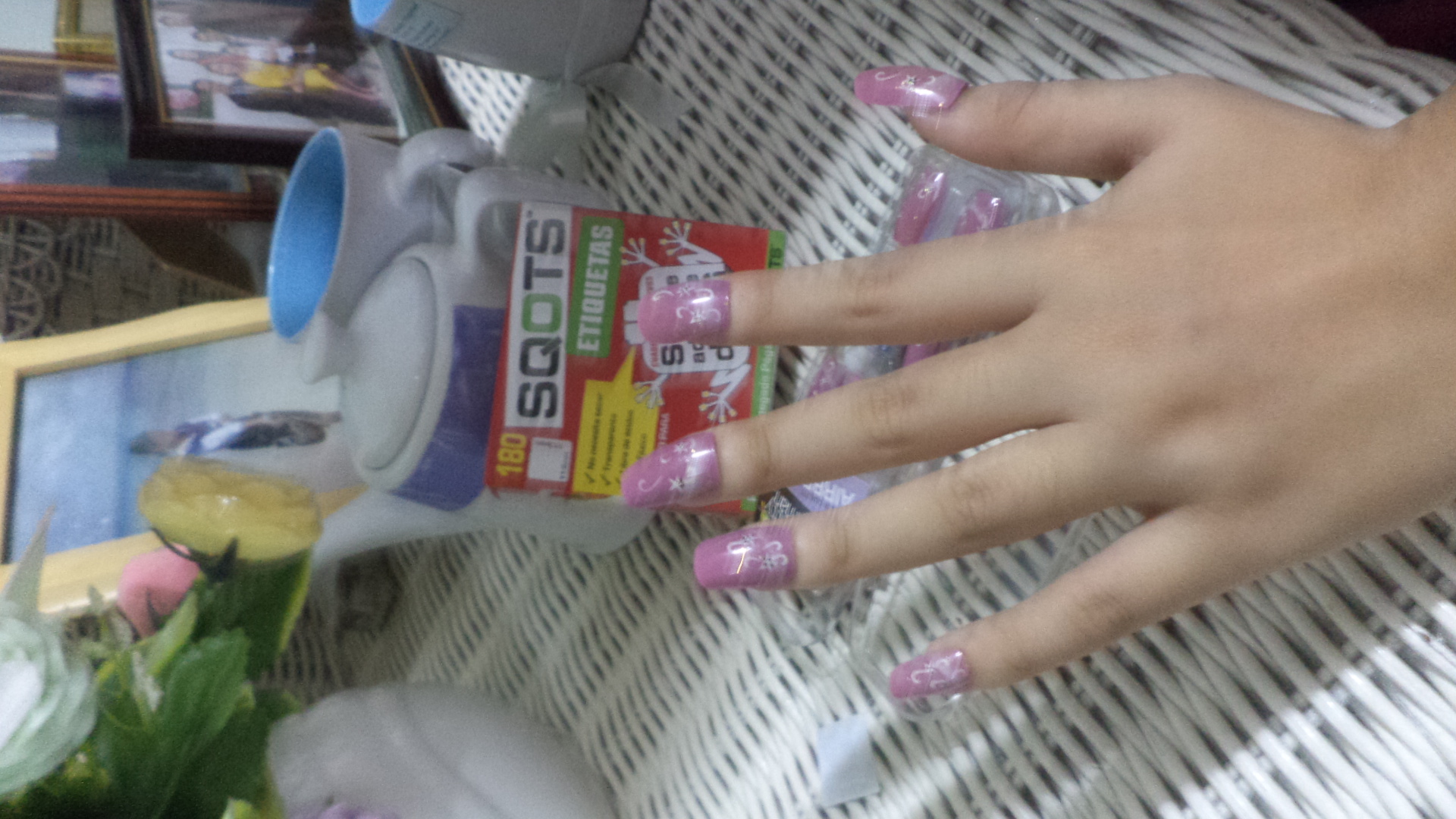SQOTS™ Clear Square Dots or Tiles of Glue for Synthetic Nails, Fake Nails or Plastic Nails